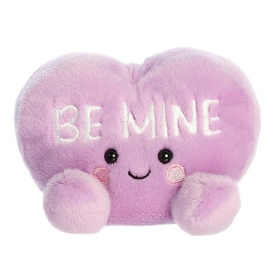 Aurora Mini Be Mine Candy Heart Palm Pals Adorable Stuffed Animal Purple 5"