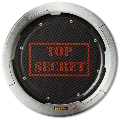 24ct "Top Secret" Spy Dessert Plates