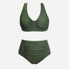 Women's Back Tie Available in Plus High Waist Bikini Set Swimsuit XS-4XL - Cupshe - 4 of 4