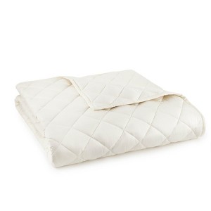 Whisper Organics Organic Cotton Cotton-Filled Comforter with Corner Tabs – 600 GSM – White - 1 of 3