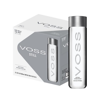 Voss Premium Still Bottled Natural Water - 28.7 Fl Oz Plastic (Pack of 12)