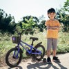 Infurnic Bicycles Kids Bike for Boys and Girls with Training Wheels, Freestyle Kids' Bicycle with Bell, Basket and fender, Blue, 38.5*20*28.5 - 4 of 4