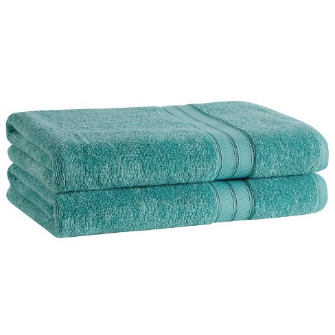 2pk Cotton Rayon From Bamboo Bath Towel Set Seafoam - Cannon : Target