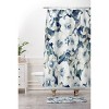 Deny Designs Jacqueline Maldonado Textural Botanical Watercolor Shower Curtain Blue - 3 of 3