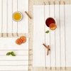 DII Stripe Tassel Placemat Set 4 Piece, White & Stone, 13x19" - 4 of 4