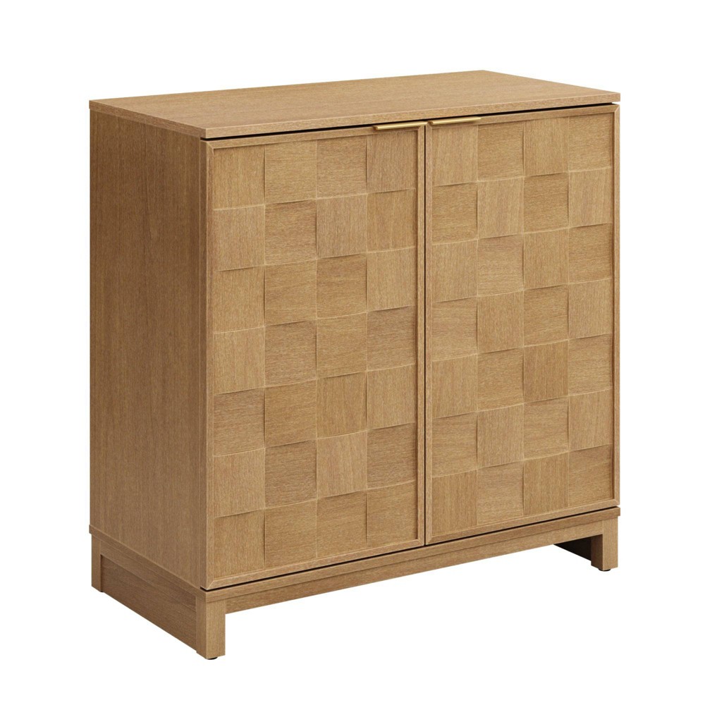 Nathan James 32" 2 Door Paige Storage Cabinet Gold