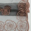 Anna-Kaci Women's Sheer Lace Neck Scarf with Embroidered Rose Floral Edging and Scalloped Trim Detail - 4 of 4