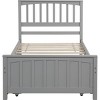 Streamdale Twin size Platform Bed with Trundle, Gray - 4 of 4