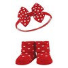 Hudson Baby Infant Girls Headband and Socks Giftset, Wildflower, One Size - 4 of 4