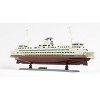 HomeRoots 11" Brown and White Washington Ferry Boat Hand Painted Decorative Boat - 4 of 4