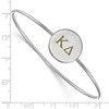 Black Bow Jewelry Sterling Silver Kappa Delta Greek Life Bangle Bracelet 7 Inch - 2 of 3