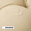 ARTPLAN All Weather Chair Outdoor Cushions Settee Loveseat Bench Cushions Set of 5 Wicker Tufted Pillow for Patio Outdoor Furniture - 3 of 4