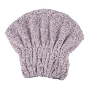 Unique Bargains Charcoal Fiber Hair Drying Towel Dry Cap 1 Pc - 1 of 4