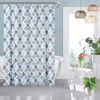 Shower Curtain 84 Inches Length Shower Curtain Moroccan Quatrefoil Modern Farmhouse Shower Curtain for Bathroom - 2 of 4