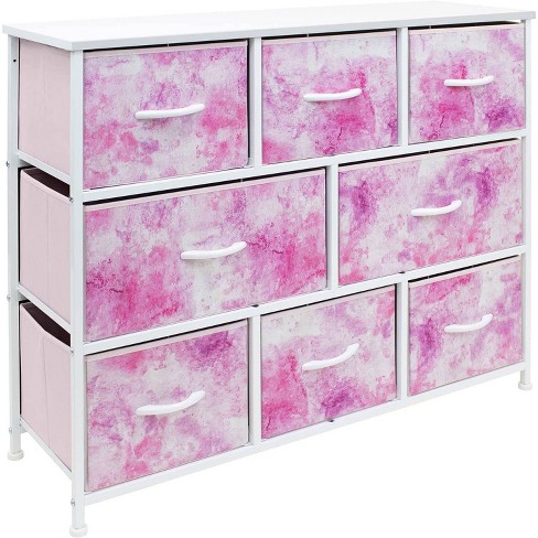 Sorbus 12 Drawer Dresser Chest ,Pink