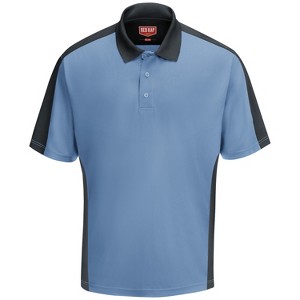 Red Kap Men's Short Sleeve Performance Knit Two-Tone Polo - 1 of 1