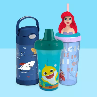 CHILLOUT LIFE 12 oz Insulated Kids Water Bottle with Leakproof Spout L