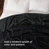GentleSoft Queen Blanket, Cozy Fleece Throw, 90x90 Inches, Black for Women Girls - 2 of 4