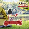 Unique Bargains Adjustable Tent Rope Hanger 1/8" 12.8ft Long 4 Pcs - 2 of 4