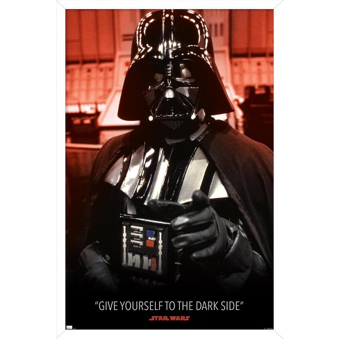 Trends International Star Wars: Return of the Jedi - Darth Vader Framed  Wall Poster Prints White Framed Version 22.375 x 34