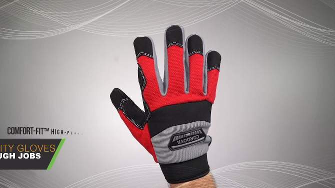 Cordova Safety Products XL Synthetic Leather Multi-Purpose Gloves with Silicone Palm, 2 of 5, play video