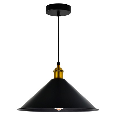 CWI Lighting Brave 1 Light Black Mini Pendant