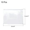 Unique Bargains A5 Size PVC Waterproof Home Office Travel Zip Envelope File Bags 10 Pcs - 2 of 3