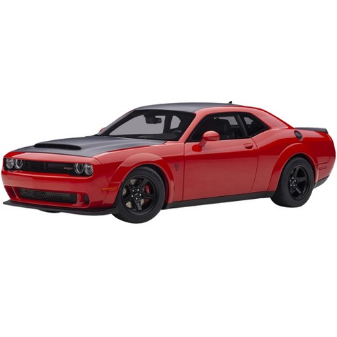 Dodge Challenger Srt Demon Tor Red With Satin Black Graphic Package 1 18 Model Car By Autoart Target