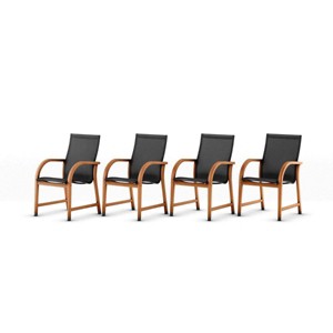 Amazonia 4pc HavenHue Outdoor Patio Dining Chairs Arm Chairs - 1 of 4