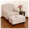 Elaine Tufted Fabric Chair and Ottoman - Christopher Knight Home - 4 of 4