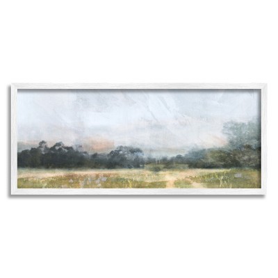Stupell Industries Rural Field Abstract Landscape Framed Giclee Art