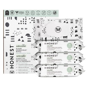The Honest Company Plant-Based Baby Wipes made with over 99% Water - Pattern Play (Select Count) - 1 of 4