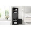 VASIP Triangle Tall Cabinet with 3 Drawers and Adjustable Shelves for Bathroom, Kitchen or Living Room, MDF Board with Painted Finish - 2 of 4