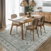 Abynow Vintage Floral Farmhouse Indoor Washable Area Rug - 2 of 4