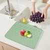 REGALWOVEN Silicone Dish Drying Mat for Kitchen Counter, Easy Clean Waterproof Kitchen Mat, Silicone Mat, Fits Under Dish Rack 1 Pc - 3 of 4