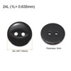 Unique Bargains Round Resin 2-Hole Fish Eye Craft Replacement Sewing Button 10 Pcs - 2 of 4