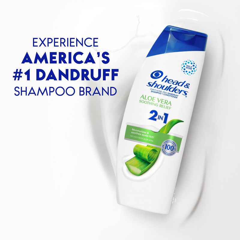 Head &#38; Shoulders Aloe Vera 2-in-1 Anti Dandruff Shampoo and Conditioner - 12.5 fl oz, 4 of 13