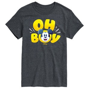 Men's - Disney - Oh Boy Mickey Face Short Sleeve Graphic T-Shirt - 1 of 4
