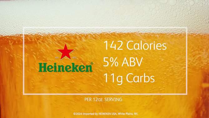 Heineken Original Lager Beer - 12pk/12 fl oz Bottles, 2 of 6, play video