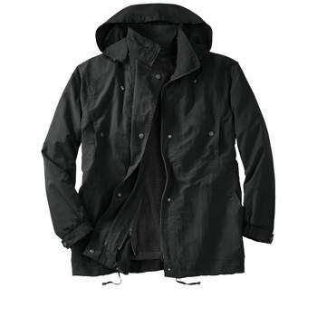 KingSize Men's Big & Tall Multi-Pocket Inset Jacket - Big - 7XL, Black