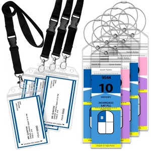 Greatshield 8x Cruise Luggage Tag Holder + 4x ID Badge Holder with Lanyard, Cruise Ship and Travel Essentials for Royal Caribbean & Celebrity - 1 of 4