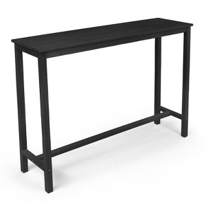 Karl Home Patio Fir Wood Black Bar Table - 1 of 4