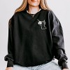 Simply Sage Market Embroidered Boo Cheri Ghost Lightweight Garment Dyed Sweatshirt - 2 of 4