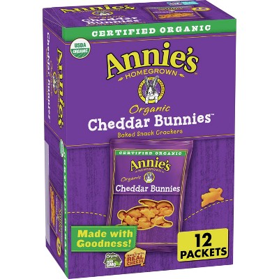 Annie's Cheddar Bunnies Baked Snack Crackers - 12oz