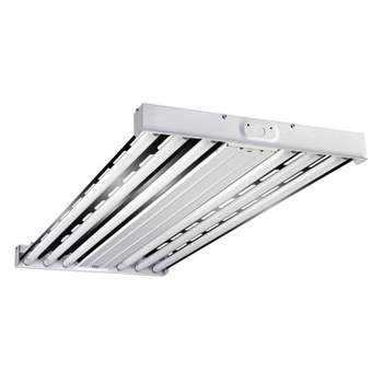 Metalux F Bay HBL 2 by 4 Foot 6 Lamp T5 Commercial Fluorescent Lamp Light Fixture for Retail, Industrial, and Warehouse Applications