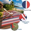 Outdoor Rug Waterproof Mat Outside Rugs for Patio Camping Balcony Modern Strip Plastic Straw Rug - 3 of 4