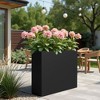 Dovelina Modern Metal Rectangular Planter– Elevate Your Space, Indoors & Outdoors - 3 of 4