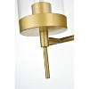 Elegant Lighting Benny 4 light Brass and Clear Bath Sconce - 3 of 4