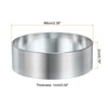 Unique Bargains Stainless Steel Seamless Nonstick Mirror Coating Round Cake Ring - 2 of 4
