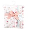 Hudson Baby Infant Girl Cotton Flannel Burp Cloths 7pk, Llama, One Size - 2 of 3